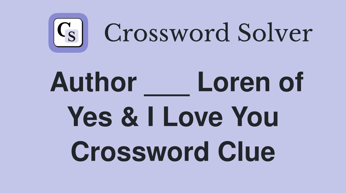 essays in love author crossword clue